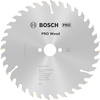 Bosch Professional Cirkelsågklinga Optiline Wood 160x20/16 mm 36T