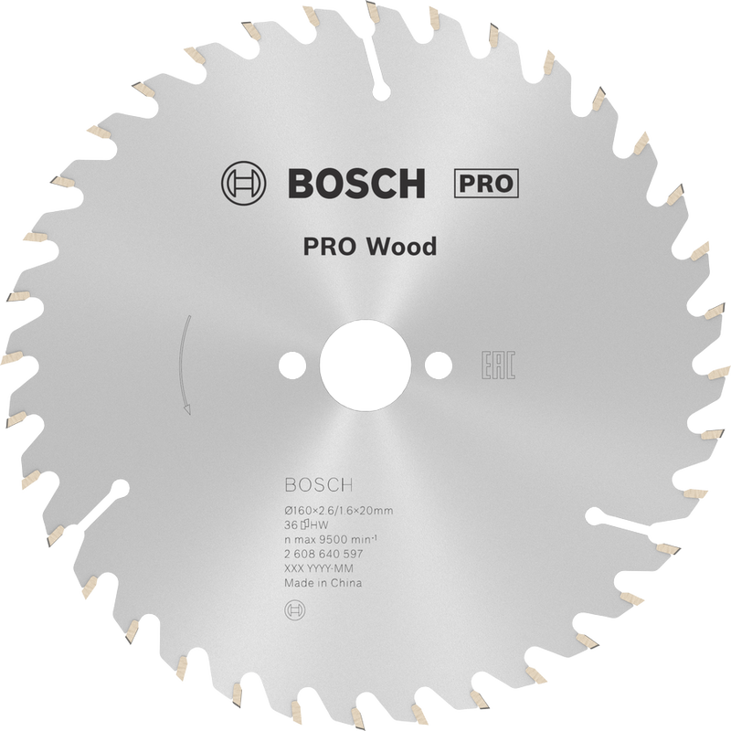 Bosch Professional Cirkelsågklinga Optiline Wood 160x20/16 mm 36T