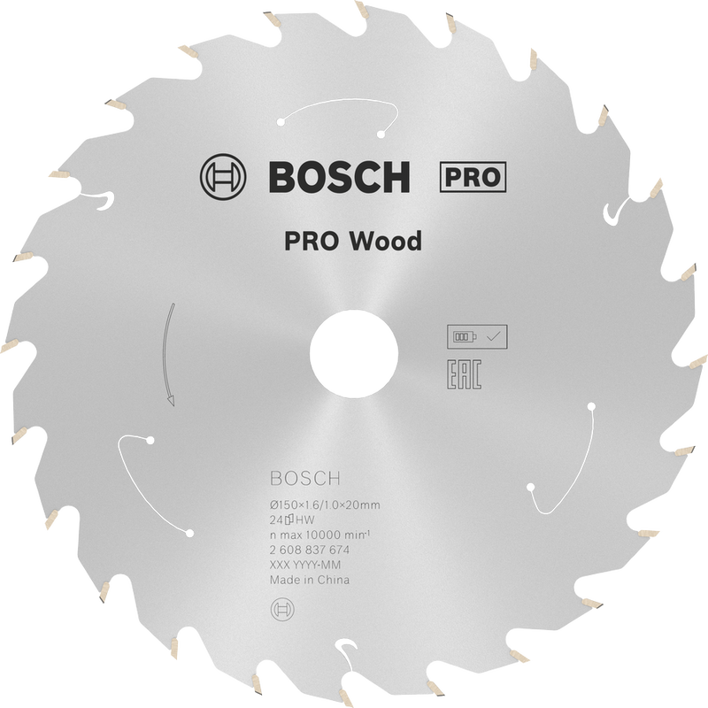 Bosch Professional PRO Wood cordless Sågklinga 150x20 mm 24T