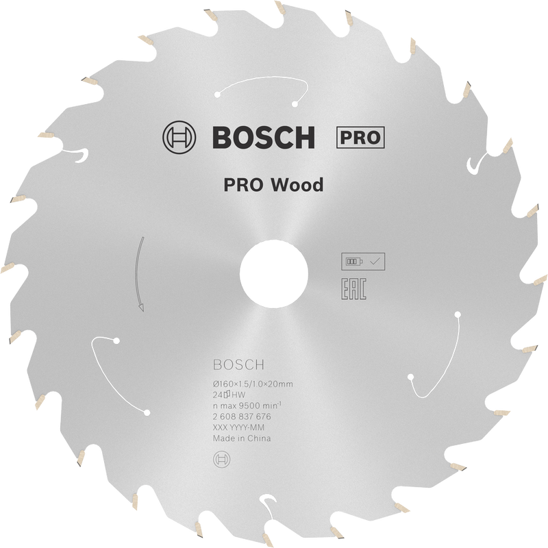 Bosch Professional PRO Wood cordless Sågklinga 160x20 mm 24T