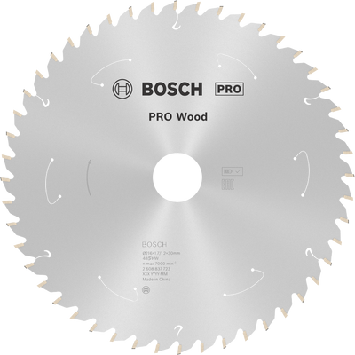 Bosch Professional Cirkelsågklinga Standard for Wood Cordless 216x30 mm 48T
