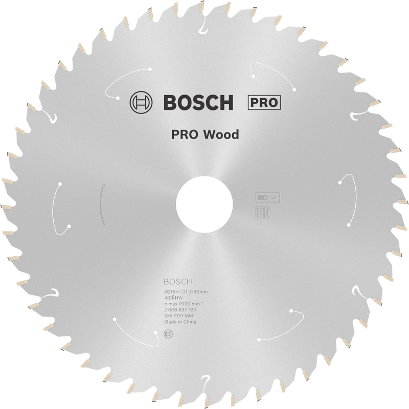 Bosch Professional Cirkelsågklinga Standard for Wood Cordless 216x30 mm 48T
