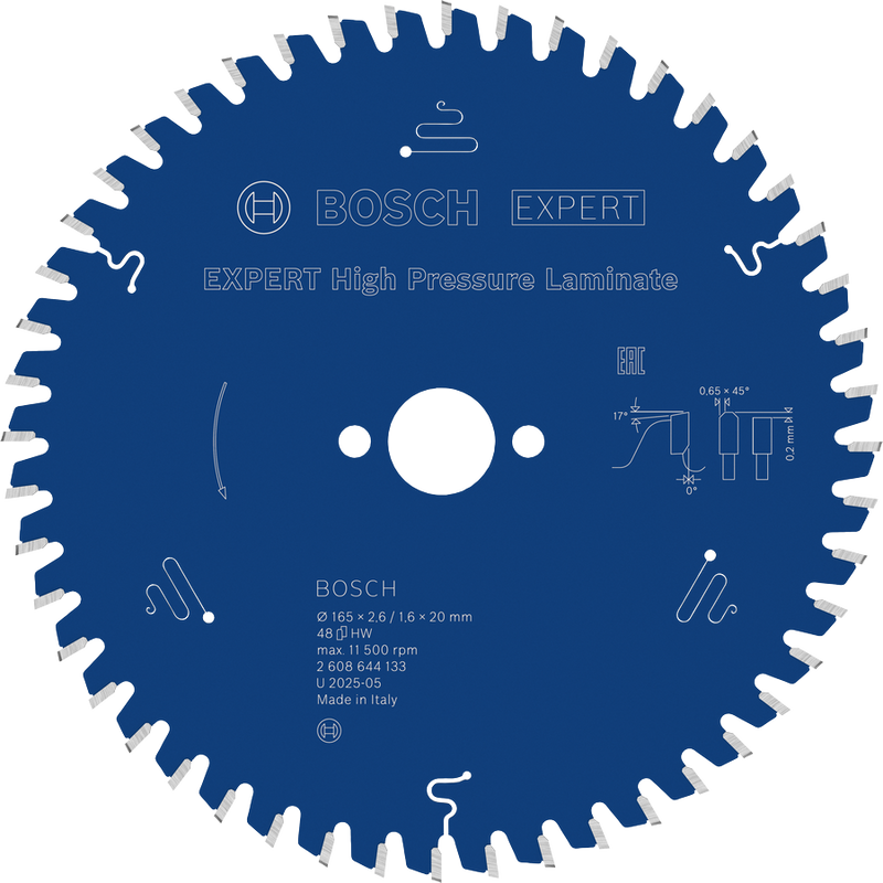 Bosch Professional Cirkelsågklinga Expert for Wood 165x20 mm 48T
