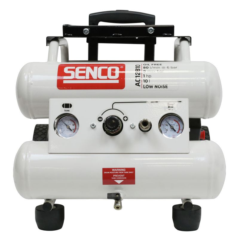 Senco AC12810 Kompressor 1hp 9bar Oljefri (128l/min)