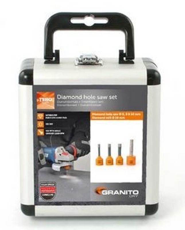Tebo Diamantborrsats Granito Dry S 6-10mm M14-gänga