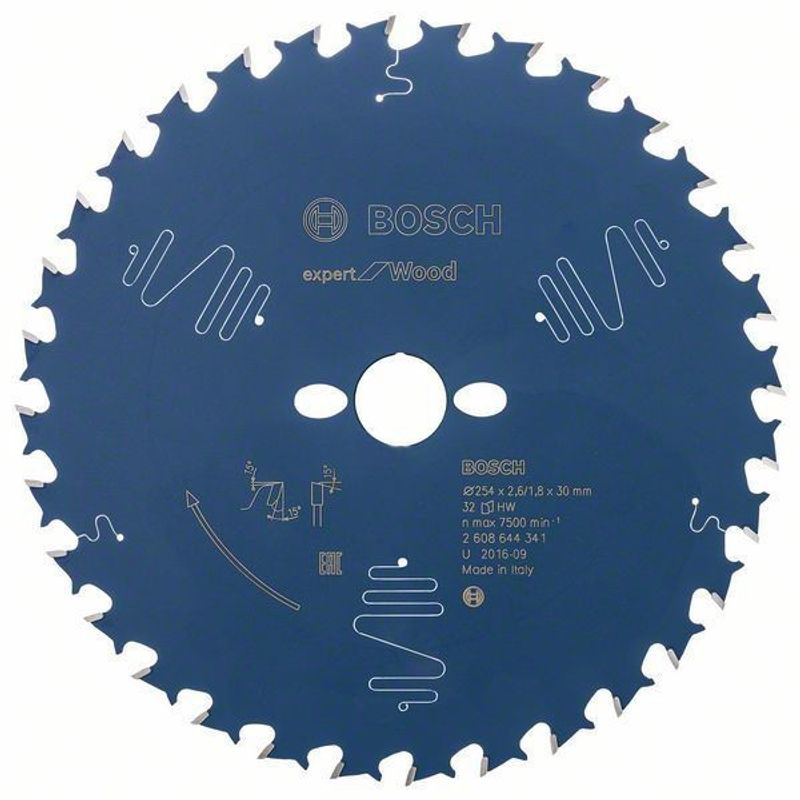 Bosch Sågklinga 254x30mm 32T Expert Wood för Grovklyvning