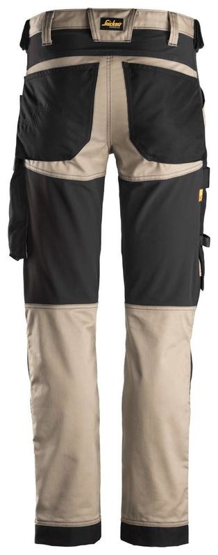 Snickers 6341 Arbetsbyxa Stretch Khaki/Svart