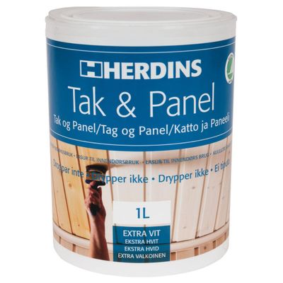 Herdins Tak- & Panel Extra Vit 1L