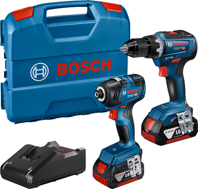 Bosch GDR 18V-200 + GSR 18V-EC Combokit 18V L-CASE (2x4,0ah)