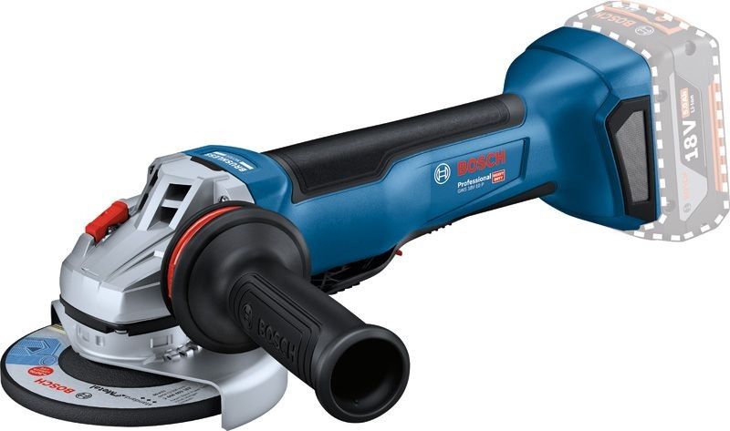 Bosch GWS 18V-10 P Vinkelslip 18V 125mm i L-BOXX (utan batteri)