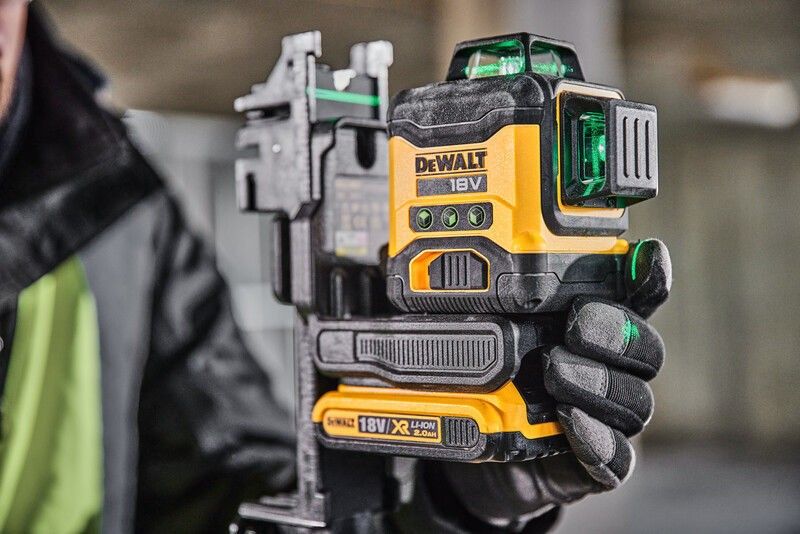 DeWalt DCLE34031D1 Kors-/Linjelaser 18V Grön (1x2,0ah)
