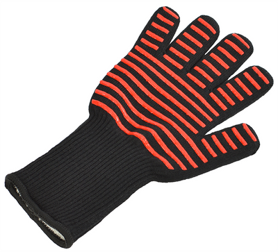 Landmann grillhandskar värmetåliga med silikonmönster EN 407