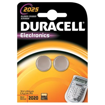 DURACELL BATTERI KNAPPCELL 2025 2-P