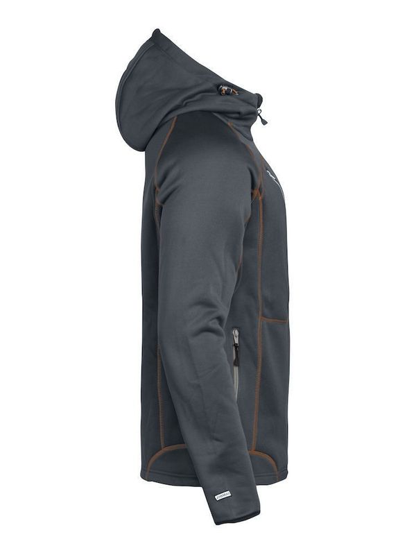 Jobman Hoodie Funktion Mörkgrå/Orange