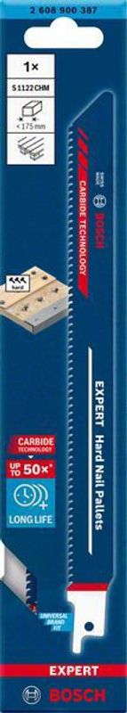 Bosch Expert ‘Hard Nail Pallets’ S 1122 CHM tigersågblad 225mm 1st CARBIDE
