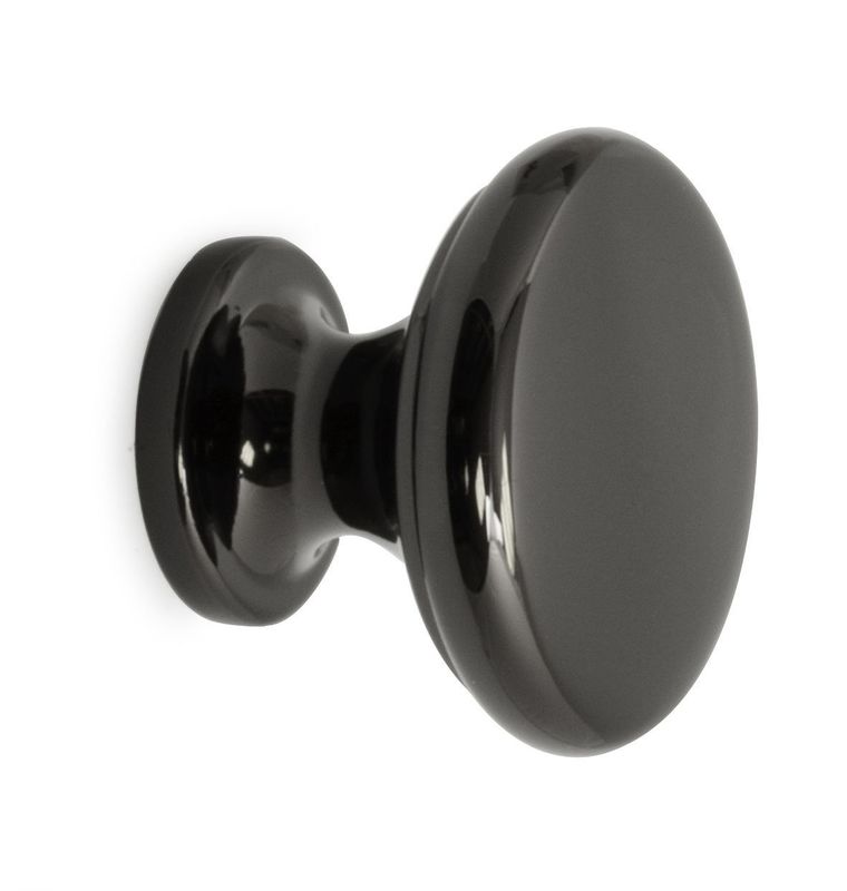 Habo Knopp Adrian 29mm Svart Nickel SB