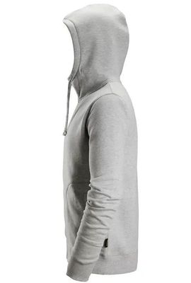 Snickers 2890 Hoodie full zip AW Gråmelerad