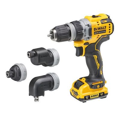 DeWalt DCD703L2T Skruvdragare Multihuvud T-STAK 12V (2x3,0ah)