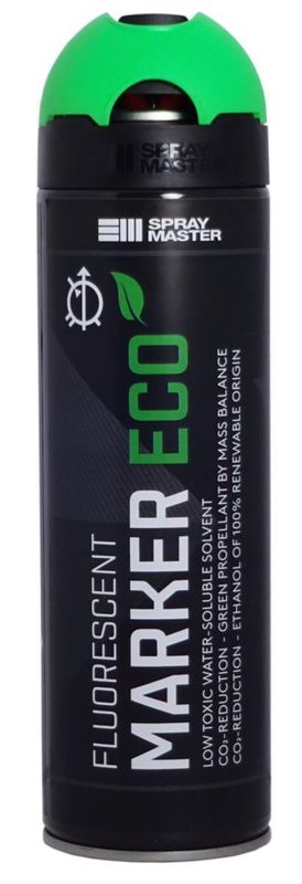 Spraymaster Marker Eco Märkfärg Fluorescerande Grön 500 ml