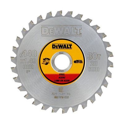 DeWalt DT1923 Hårdmetallklinga för Metall 140x20mm 30T