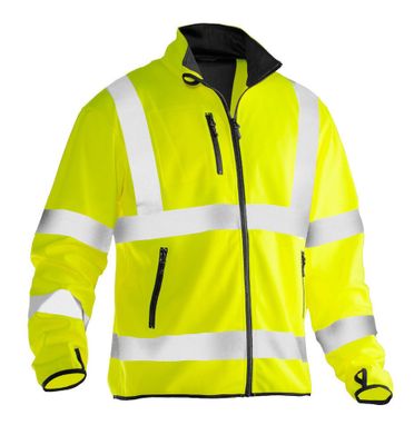 Jobman 5101 Softshell Light Jacka Varsel Gul
