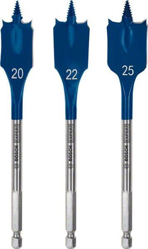 Bosch Expert SelfCut Speed flatfräsborrsats, 20/22/25 mm, 3 st.