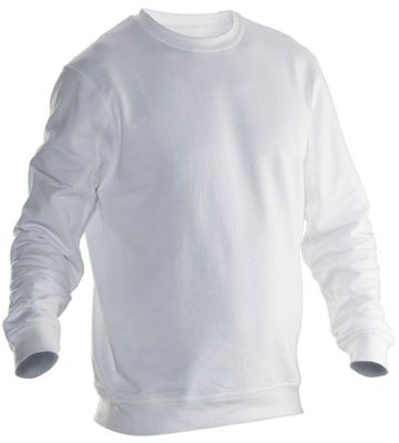 Jobman 5120 Rundhalsad Sweatshirt Vit