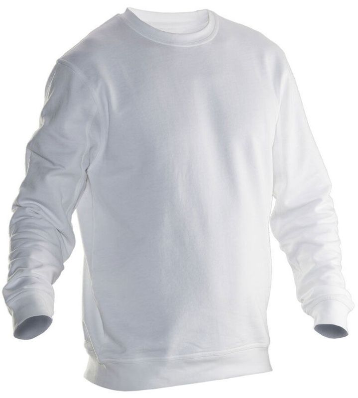 Jobman 5120 Rundhalsad Sweatshirt Vit