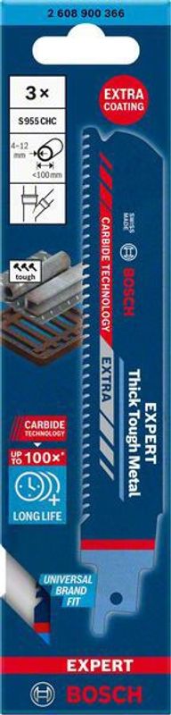 Bosch Expert ‘Thick Tough Metal’ S 955 CHC tigersågblad 150mm 3st CARBIDE