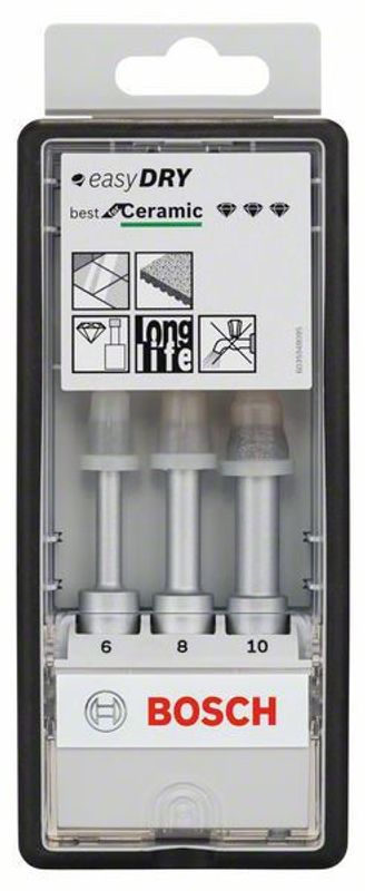 Bosch Diamantborrsats Easydry 6-10mm 3st ROBUSTLINE