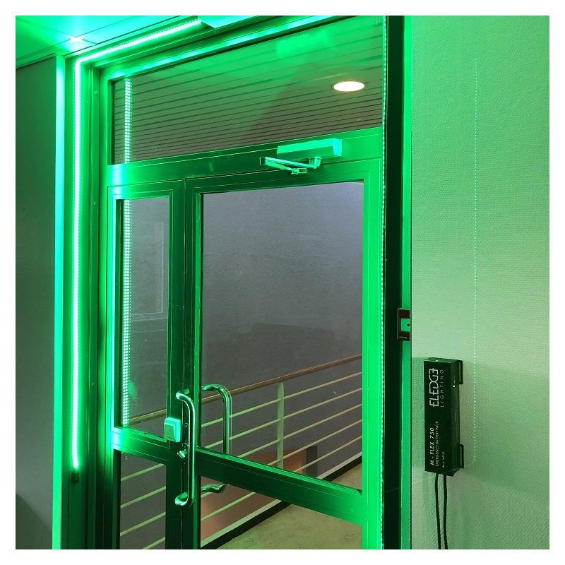 Eledge Nödljuspaket Med Batteri & Grön LED-slinga