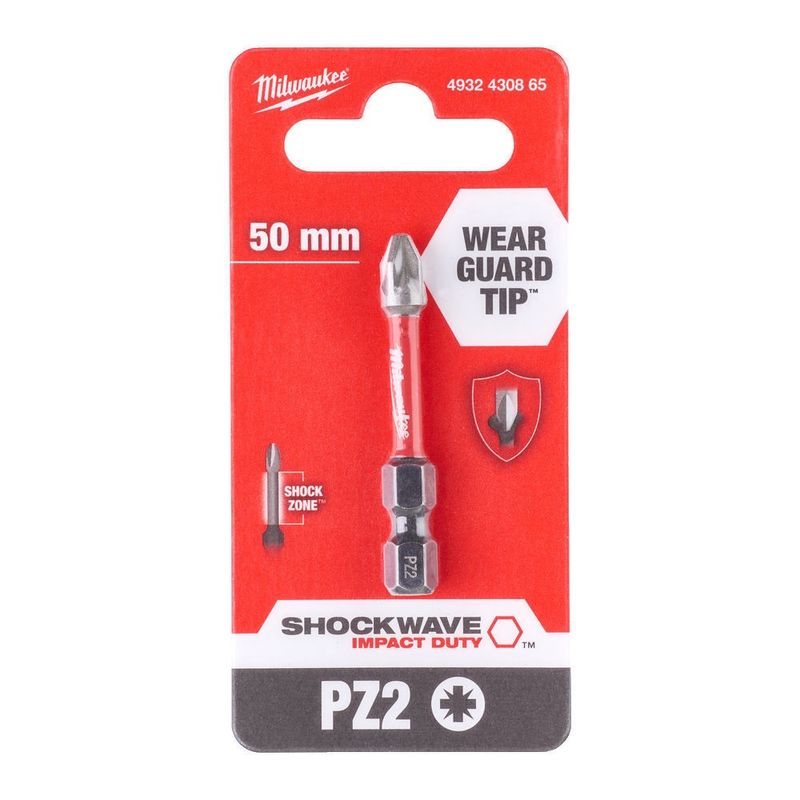 Milwaukee Bits Shockwave PZ2x50mm