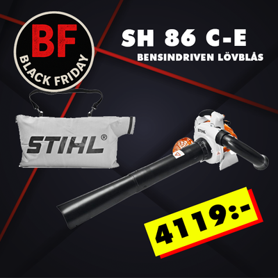 Stihl SH86 C-E Bensindrivet Blås-/Sugaggregat 2-MIX 1,1hk