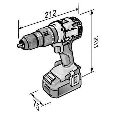 Flex Slagborrmaskin PD2G18.0-EC Set