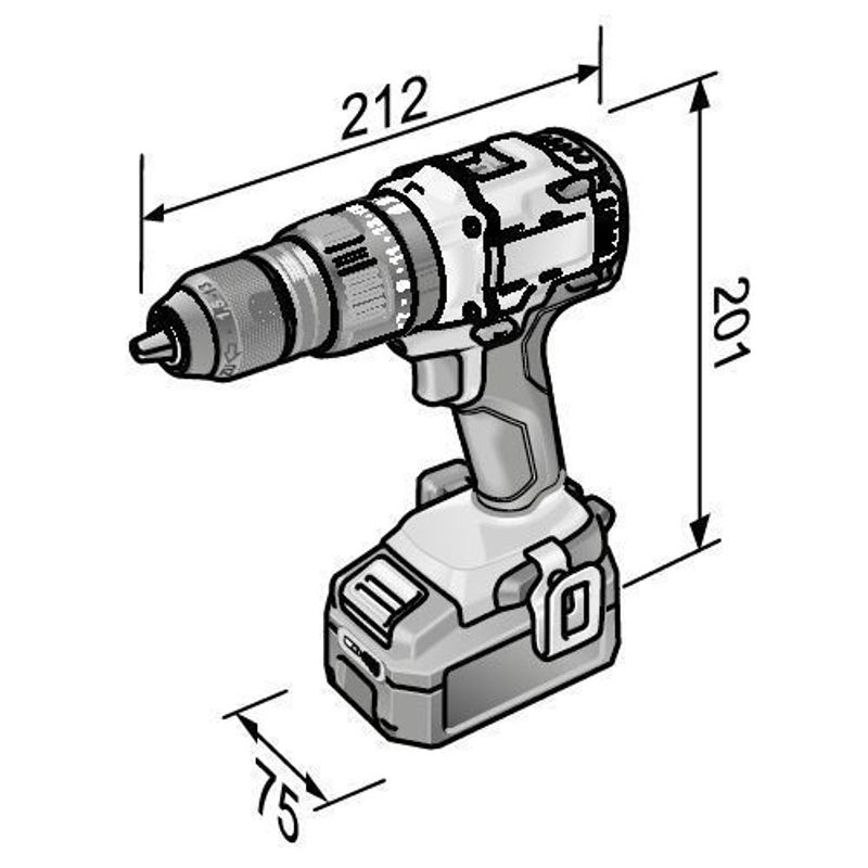 Flex Slagborrmaskin PD2G18.0-EC Set