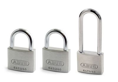 Abus Hänglås 64 Titalium 64TI40+HB63 Trippel (2+1)