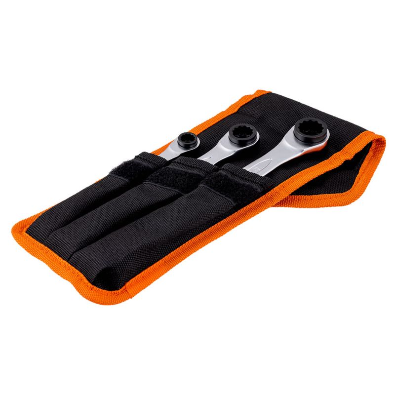 Bahco S4RM/3T spärringnyckelsats i väska