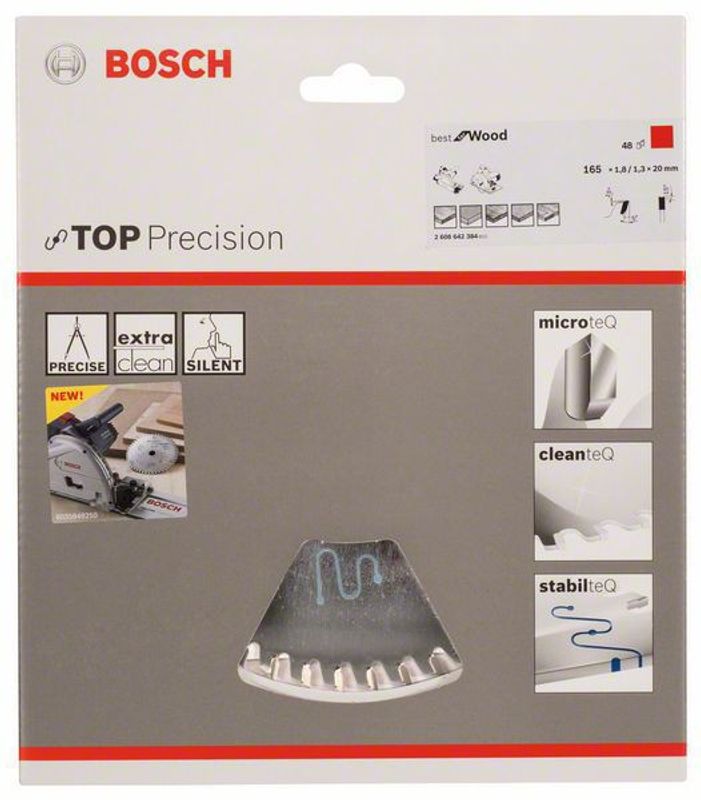 Bosch Sågklinga 165mm 48T (Fina snitt)
