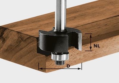 Festool Fals-/kantfräs HW S8 D31,7/NL 12,7