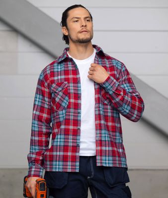 Jobman 5138 flanellskjorta herr i bomull Strl: XL