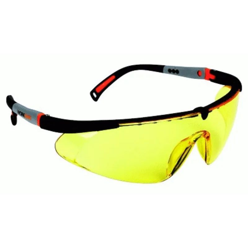 Worksafe Skyddsglasögon Hawk Eye Gul