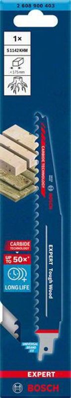 Bosch Expert ‘Tough Wood’ S 1142 KHM tigersågblad 225mm 1st CARBIDE