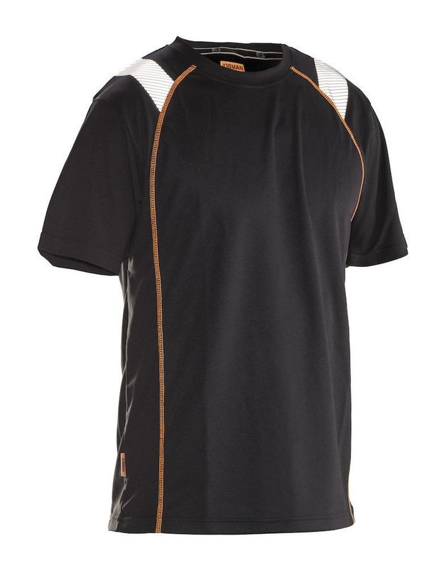 Jobman 5620 Spun-Die T-shirt Svart/Orange