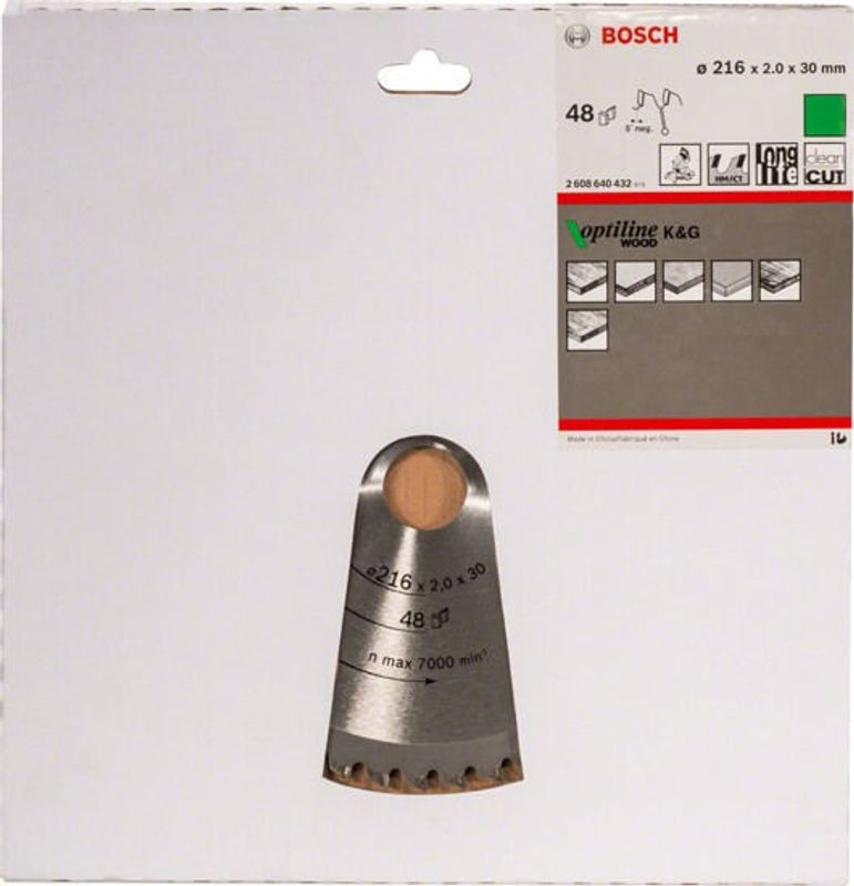 Bosch Cirkelsågsklinga 216x30mm 48T