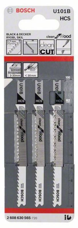 Bosch Sticksågblad U101B 3-P