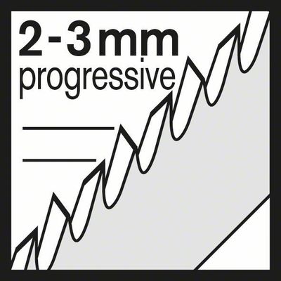 Bosch T234X Sticksågsblad 5-P Mjuka träslag (3-65 mm)