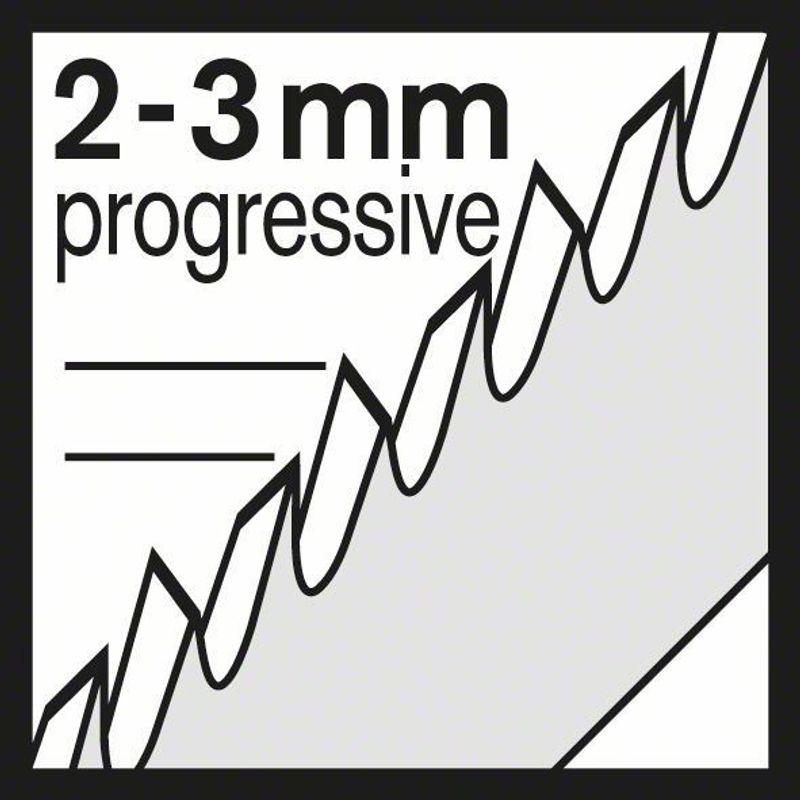 Bosch T234X Sticksågsblad 5-P Mjuka träslag (3-65 mm)