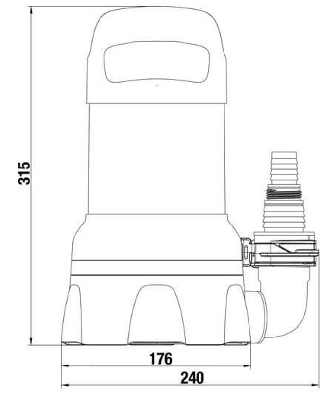 Gardena 09032-20 Dränkbar pump 11000 för rent vatten
