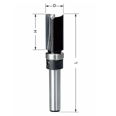 Delver Bottenskärande Mallfräs 12.7×25x69 S=8