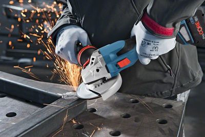 Bosch GWS 18V-15 S Vinkelslip 18V 125mm BITURBO L-BOXX (Utan batterier)